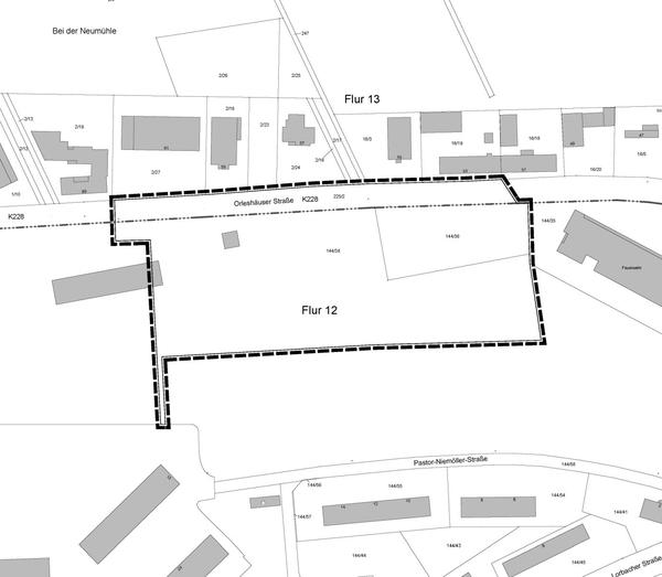 Geltungsbereich des Bebauungsplans Nr. 52 �Am Lipperts� 2. �nderung