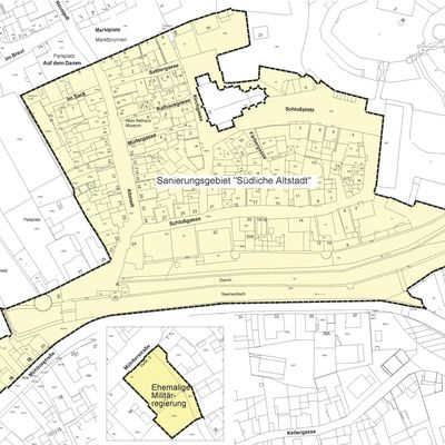 Abb. Sanierungsgebiet &raquo;S&uuml;dliche Altstadt&laquo;