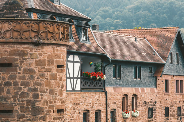 Nahansicht der Stadtmauer