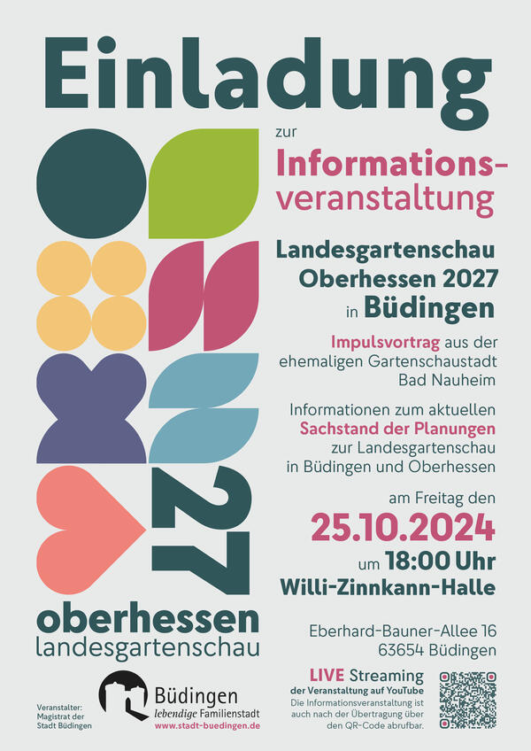 Informationsveranstaltung Landesgartenschau Oberhessen in B&uuml;dingen im Oktober 2024