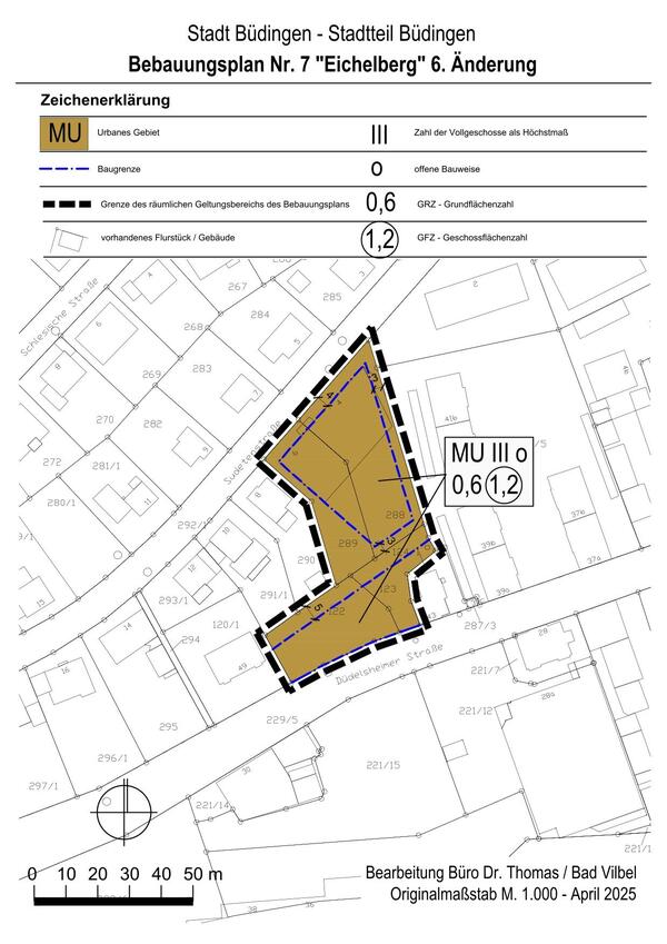 BPlan Nr. 7 Eichelberg 6. &Auml;nd.
