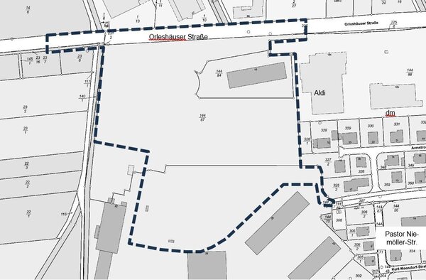 BPlan Nr. 52 Am Lipperts 4. &Auml;nd. - 1. &Uuml;bersichtskarte