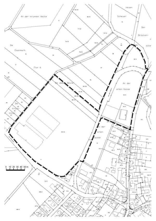 Geltungsbereich-BPlan Nr. 3 Am Pflaster 3. &Auml;nd.