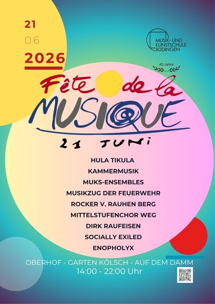 Plakat zur Fete de la musique