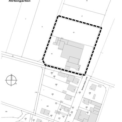Geltungsbereich des BPlans Nr. 5  B&uuml;cheser Stra&szlig;e 