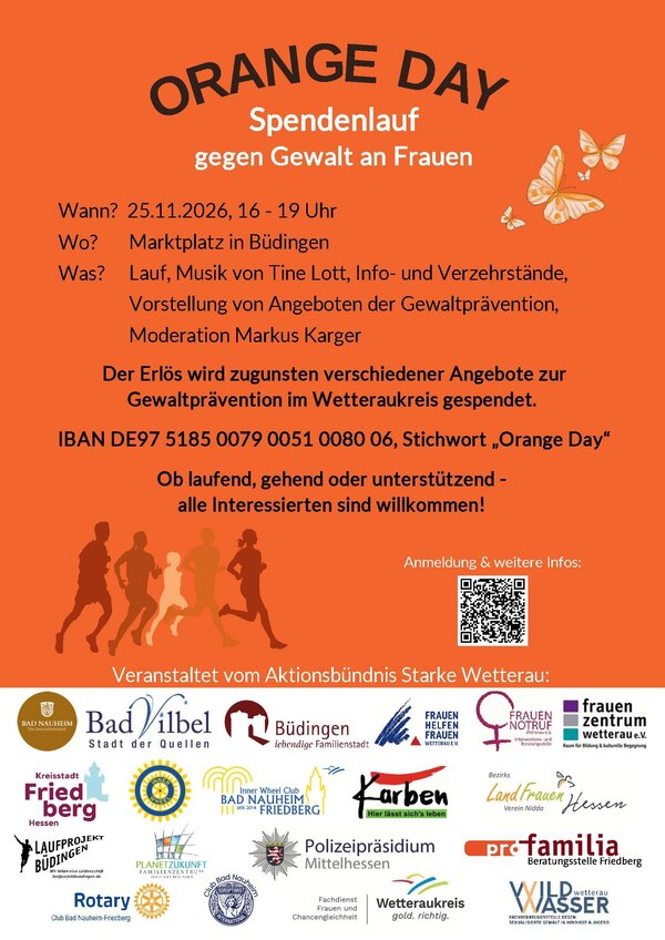 Orange Day - Spendenlauf gegen Gewalt an Frauen