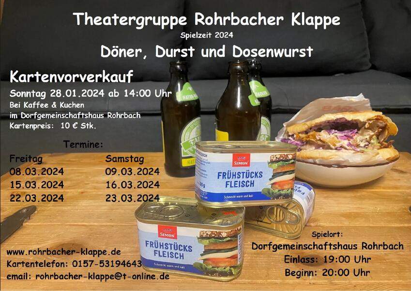 Rohrbacher Klappe 2024 Döner, Durst und Dosenwurst