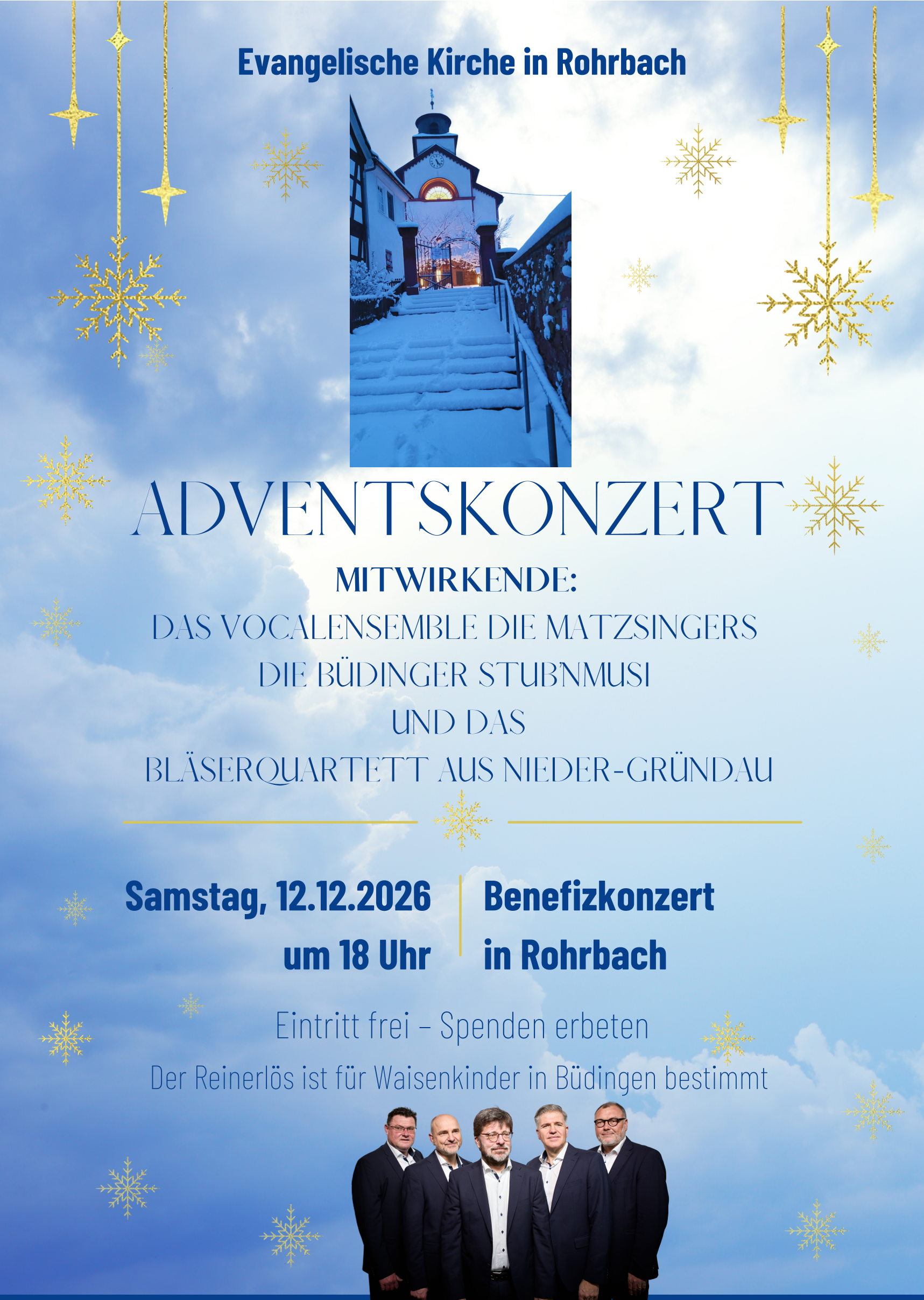 Benefizkonzert Kirche Rohrbach 12.12.2026