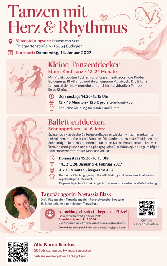 Tanzen mit Herz & Rythmus ab Januar 2027
